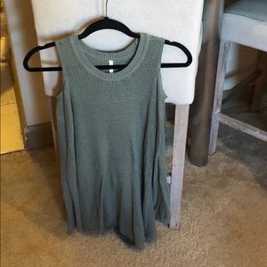 Open shoulder sweater